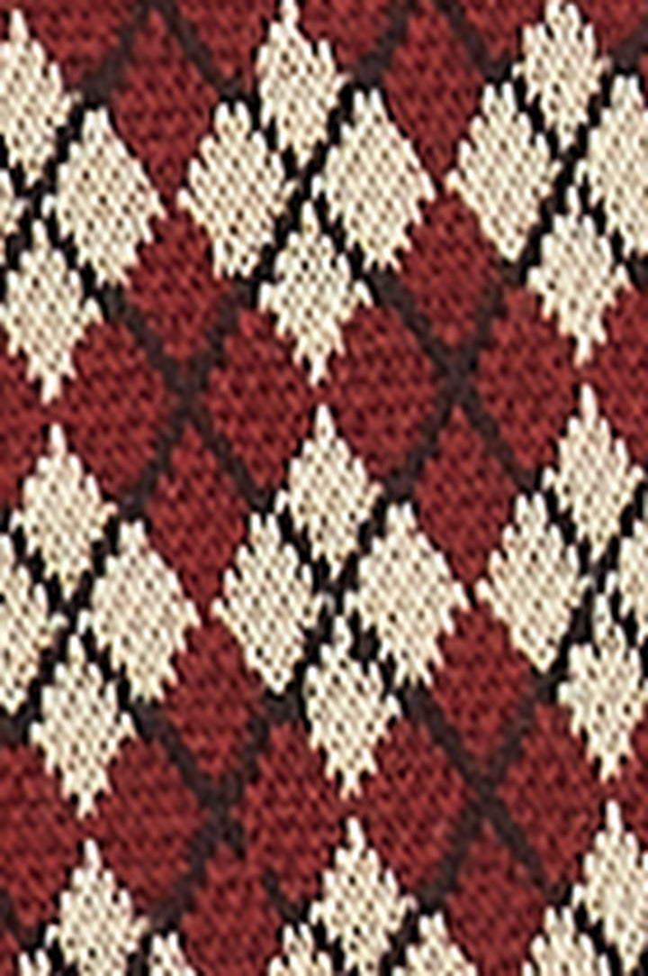 King Louie | Scarf Argyle | Cabernet Red