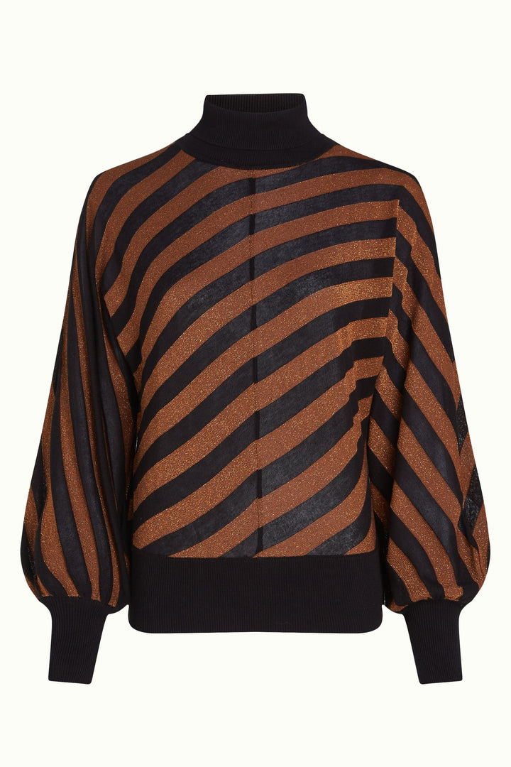 King Louie | Tina Top Spiro Stripe | Copper