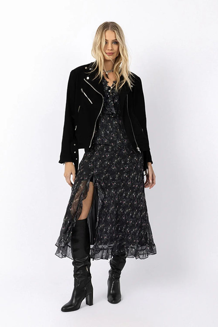 Joey the Label | Captivate Skirt | French Floral - Black