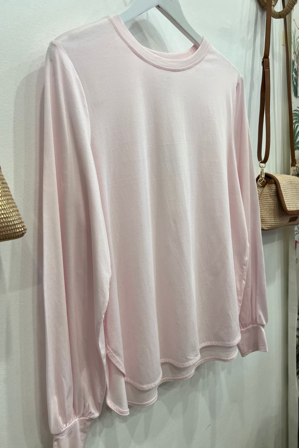 M.A Dainty | Baxter Long Sleeve Top | Soft Pink