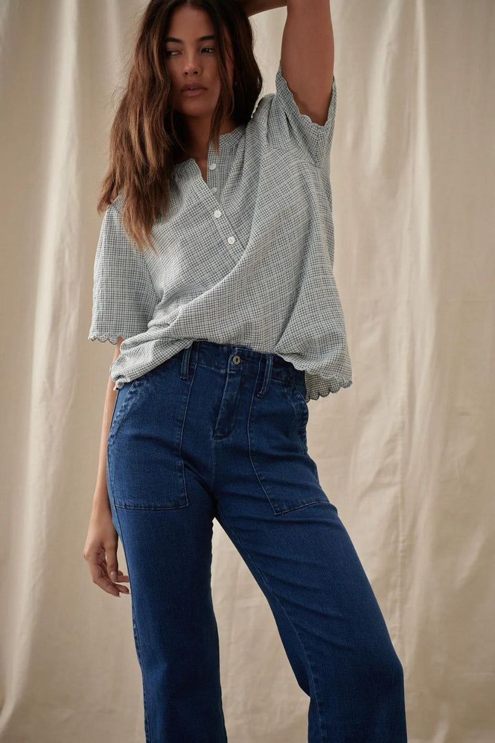 Kireina | Celeste Pant | Mid West Blue