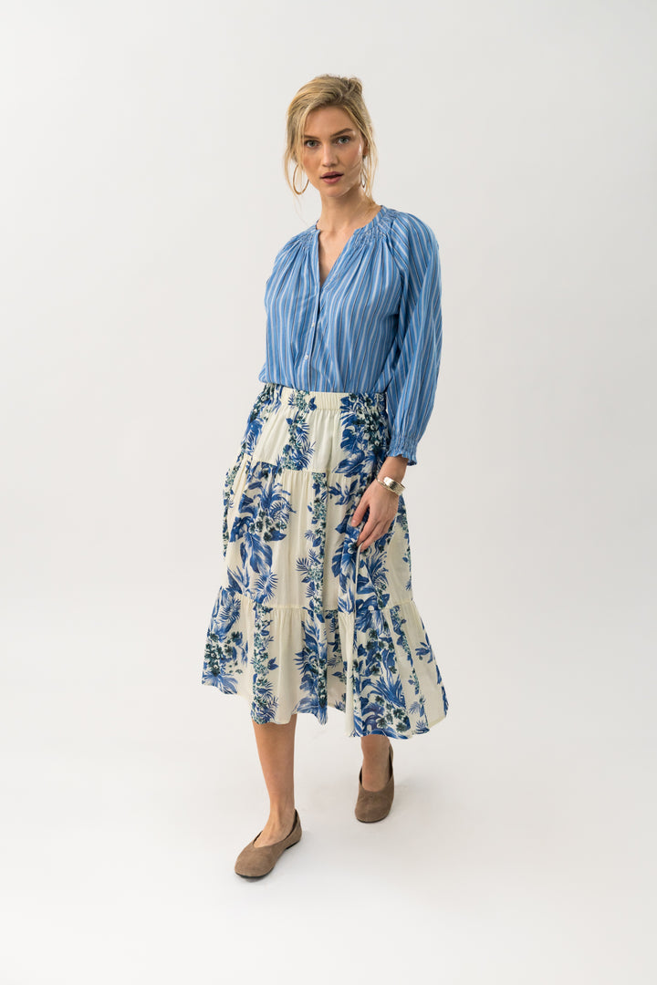 Lollys Laundry | EloraLL Shirt 3/4 | Light Blue