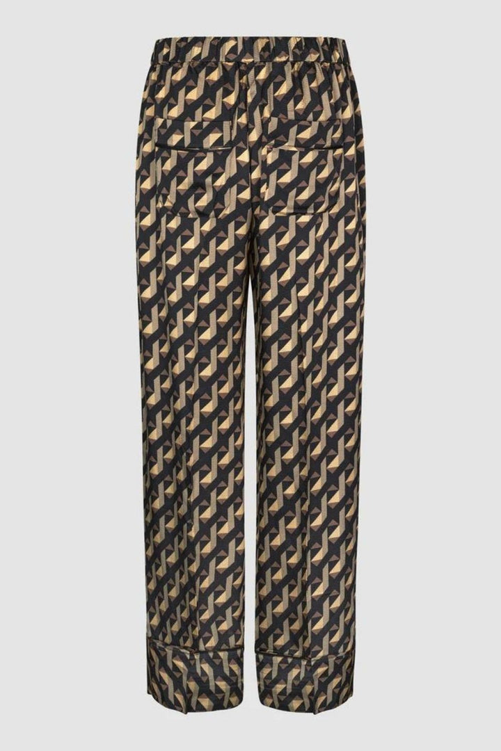 Second Female | Hopi Geo Print Trousers | Black