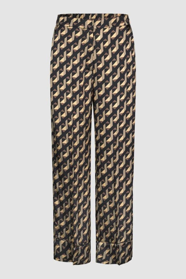 Second Female | Hopi Geo Print Trousers | Black