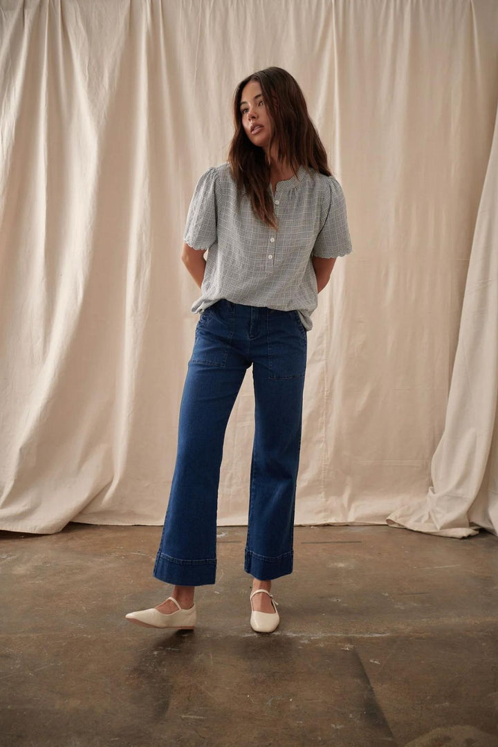 Kireina | Celeste Pant | Mid West Blue