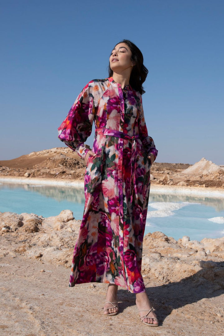 Kachel | Emery Maxi Dress | Floral Jewel