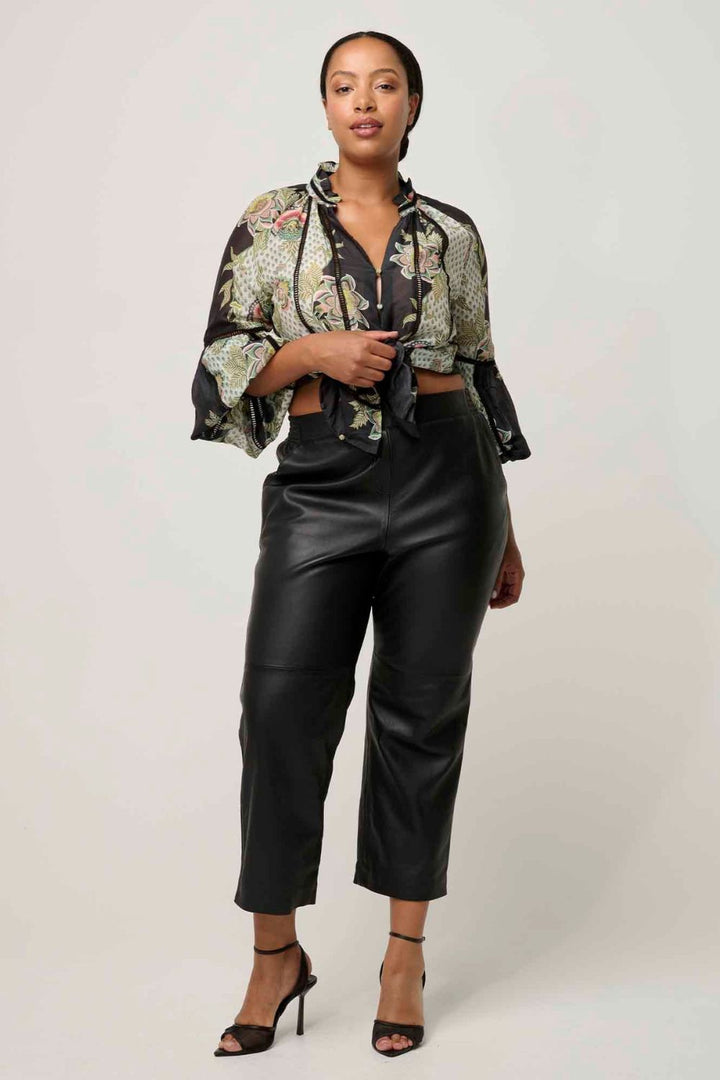 Once Was | Espada Cotton Silk Blouse | Mariposa Nero