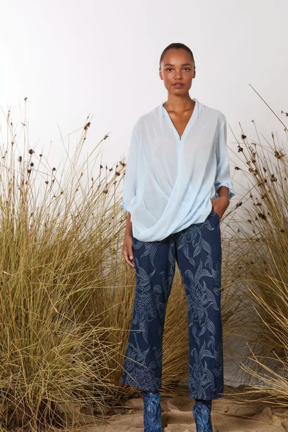 M.A Dainty | Toggle Shirt | Blue Sky