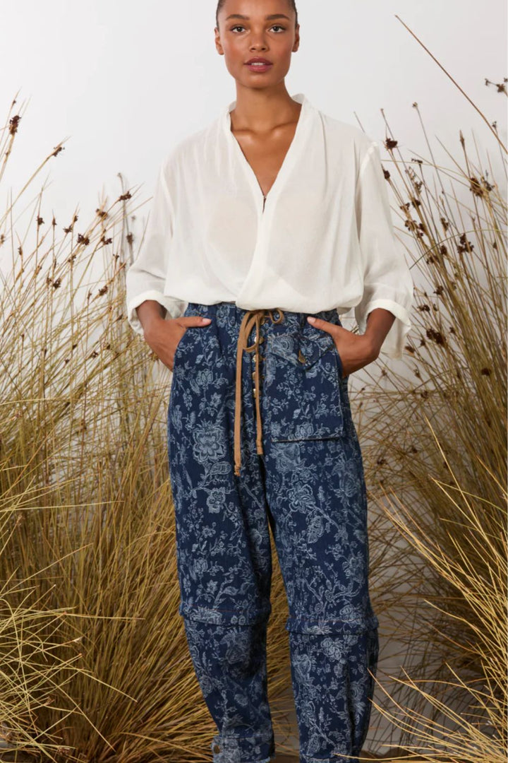 M.A Dainty | Trucker Jean | Floral