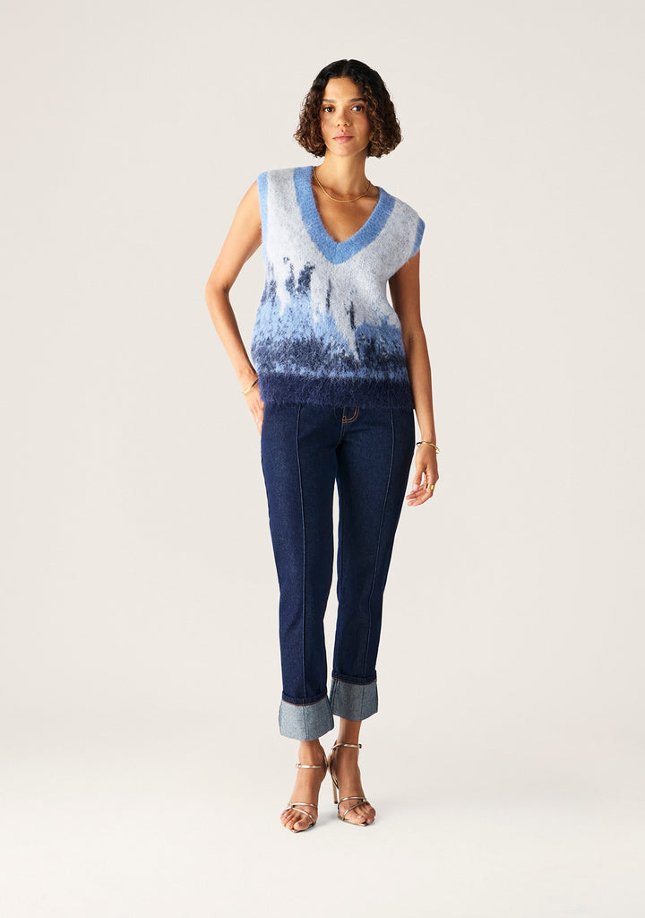 Mos the Label | Colette Knit Vest | Midnight Blue