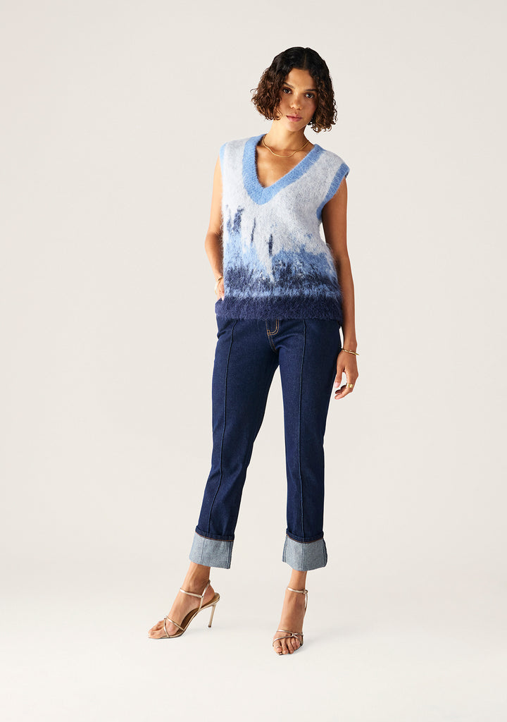 Mos the Label | Colette Knit Vest | Midnight Blue
