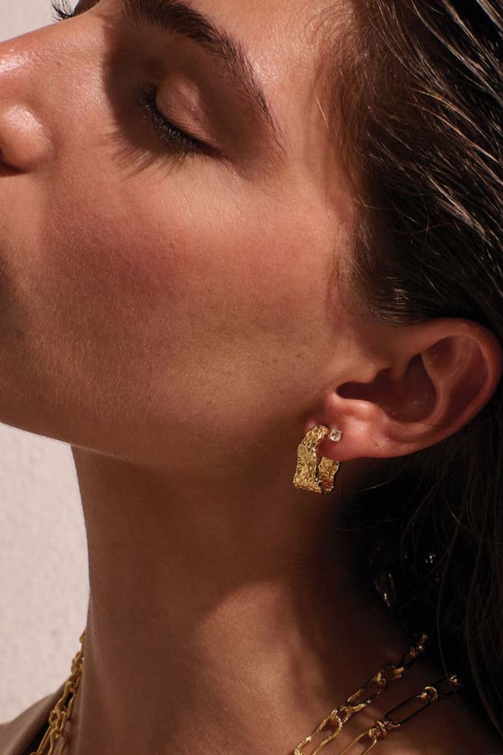 Murkani | Eterna Hoop Earrings | 18KT Yellow Gold Plate