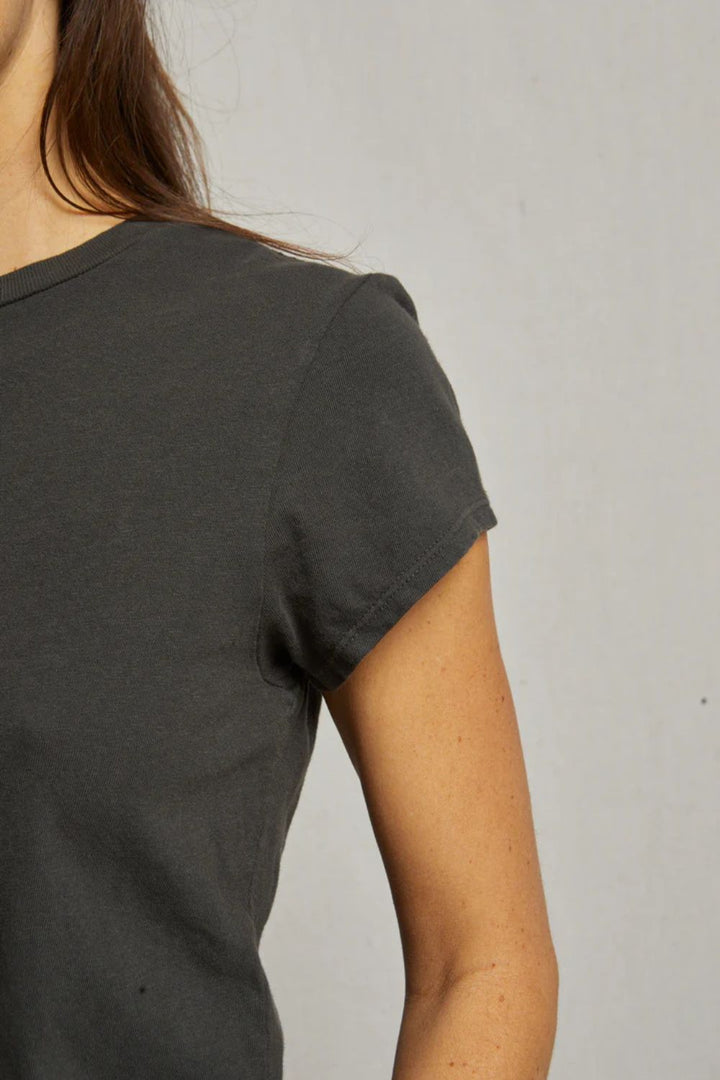 perfectwhitetee | sheryl recycled cotton baby tee | vintage black