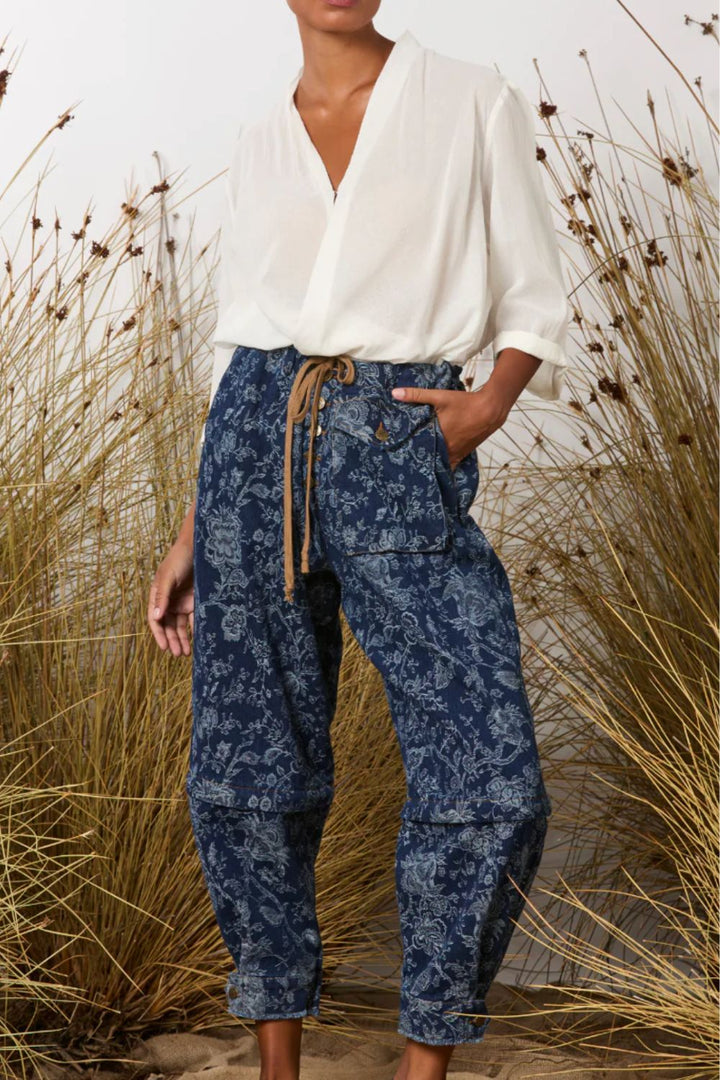 M.A Dainty | Trucker Jean | Floral