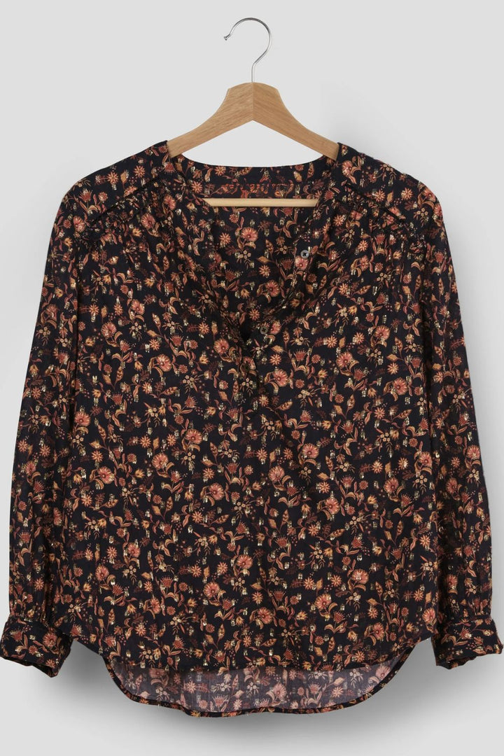 Marie Louise de Monterey | Delphine Blouse | Black