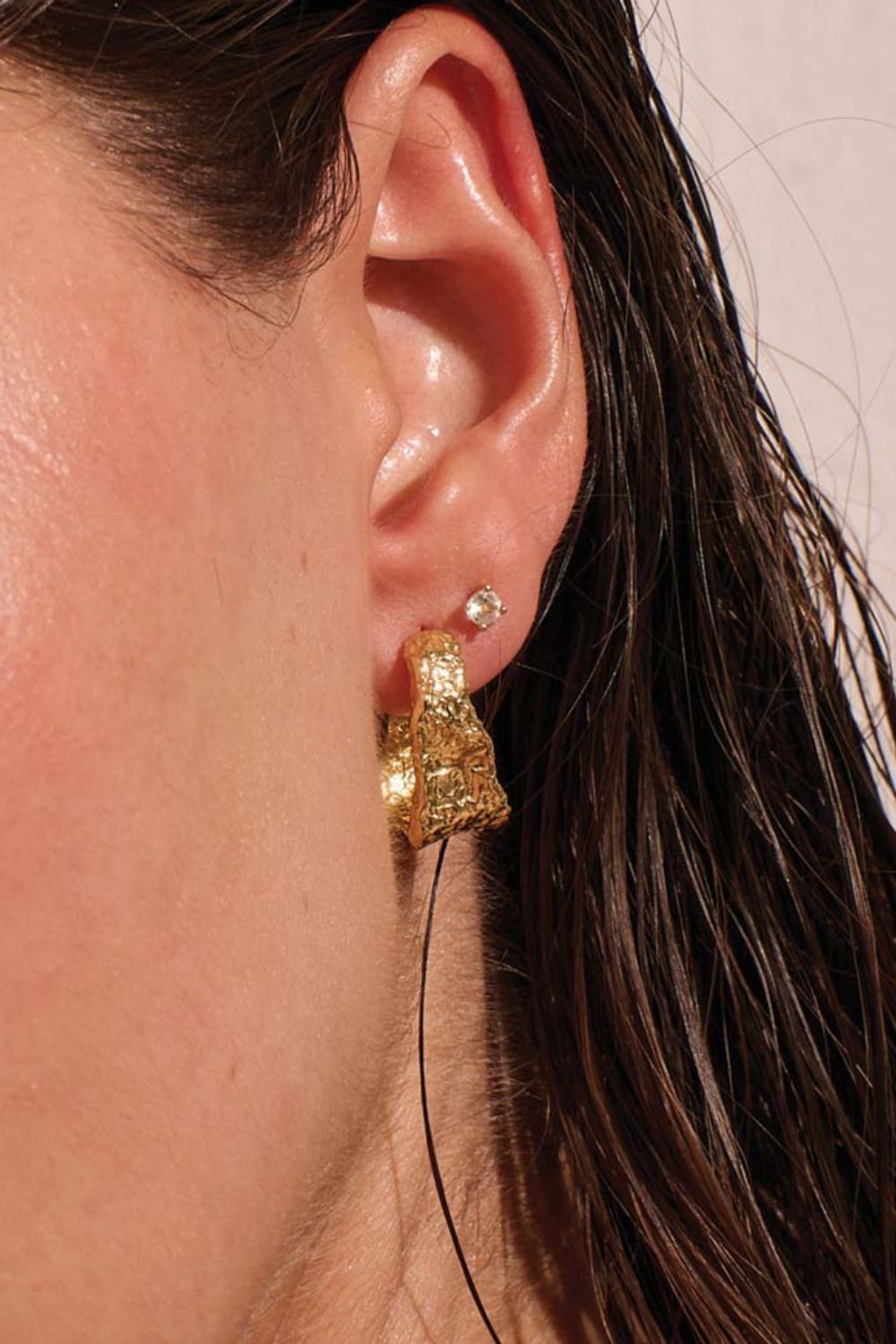 Murkani | Eterna Hoop Earrings | 18KT Yellow Gold Plate