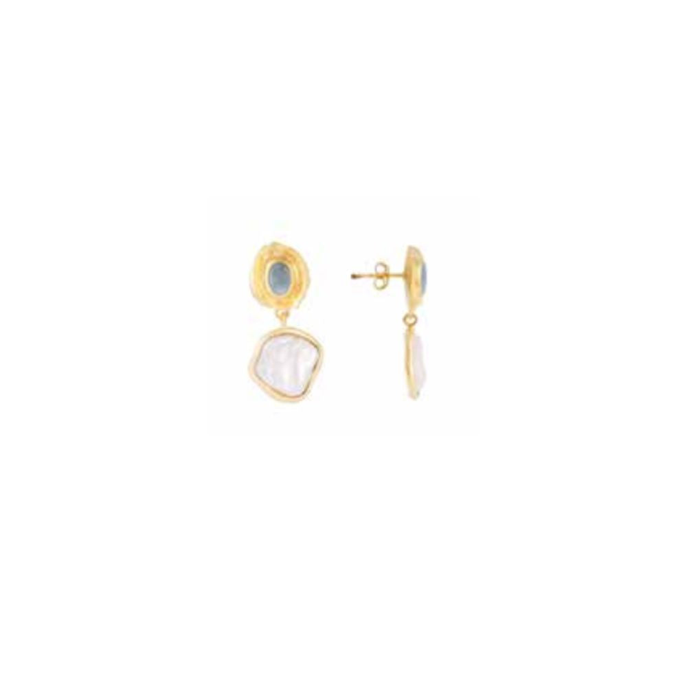 Fairley | Aquamarine Pearl Drops