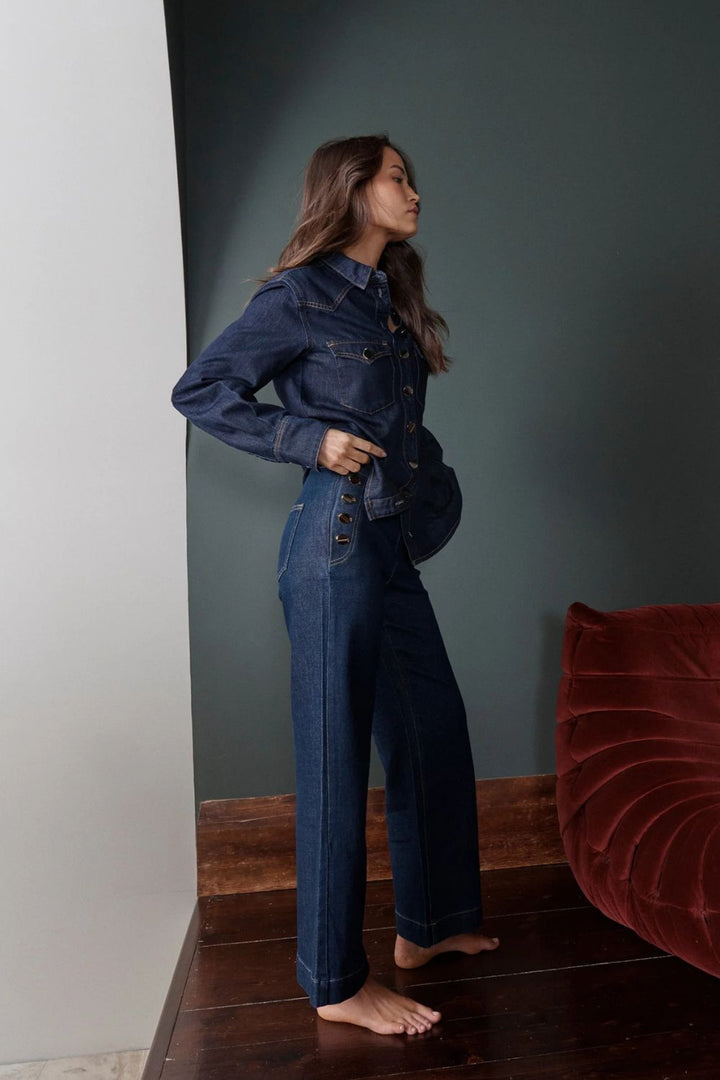 Kireina | Freya Sailor Jean | Indigo