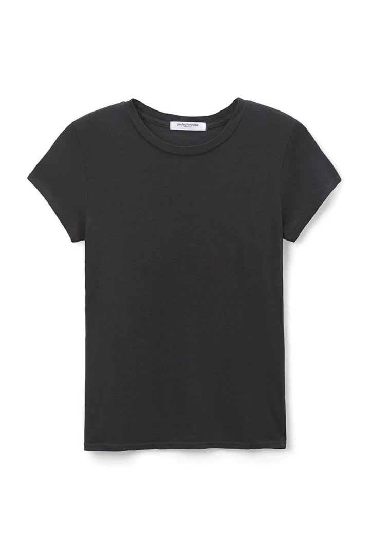 perfectwhitetee | sheryl recycled cotton baby tee | vintage black