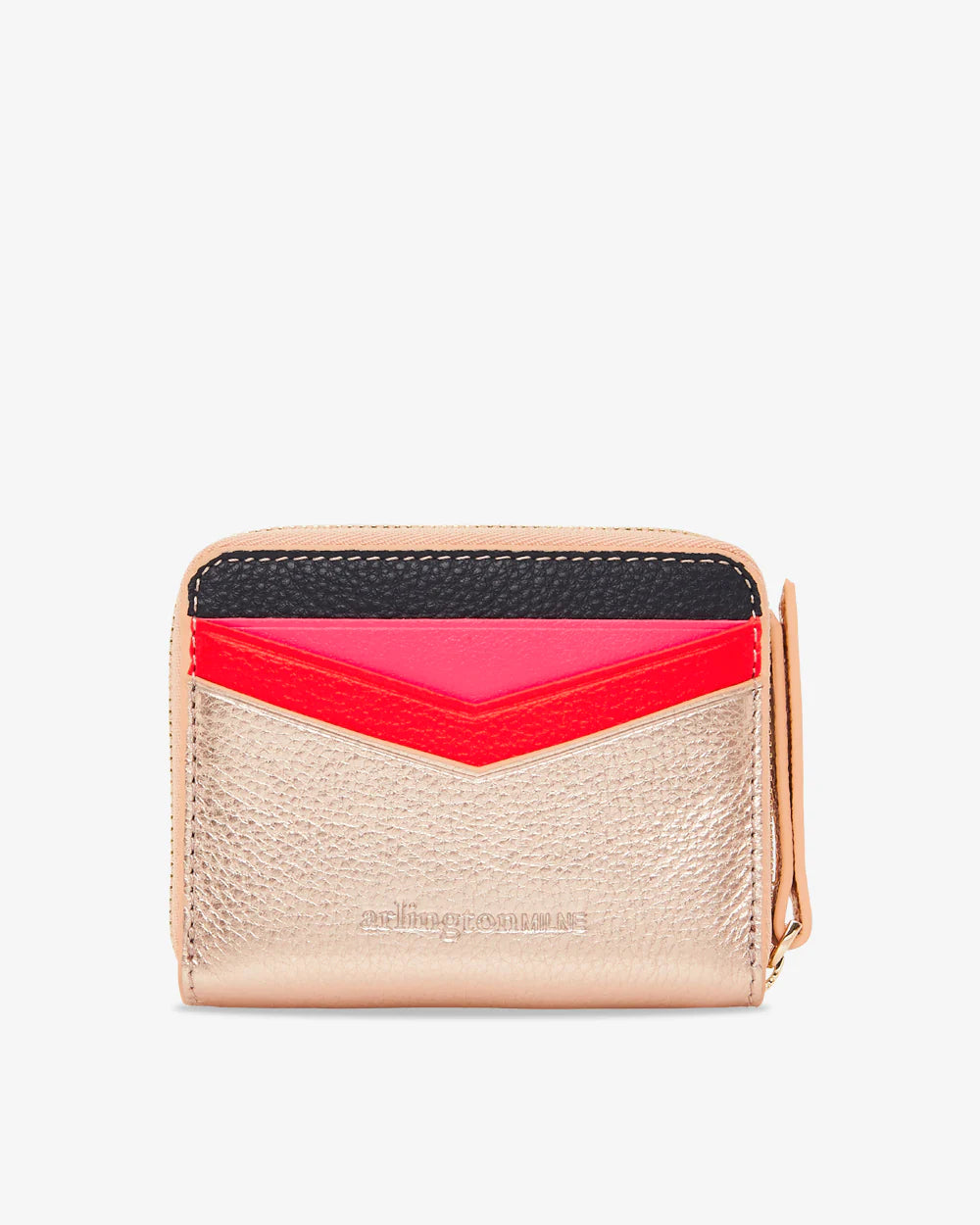 Arlington Milne | Alexis Zip Purse | Rose Gold Multi - Dutch Hideout