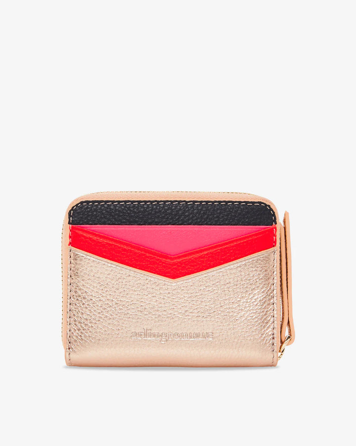 Arlington Milne | Alexis Zip Purse | Rose Gold Multi - Dutch Hideout