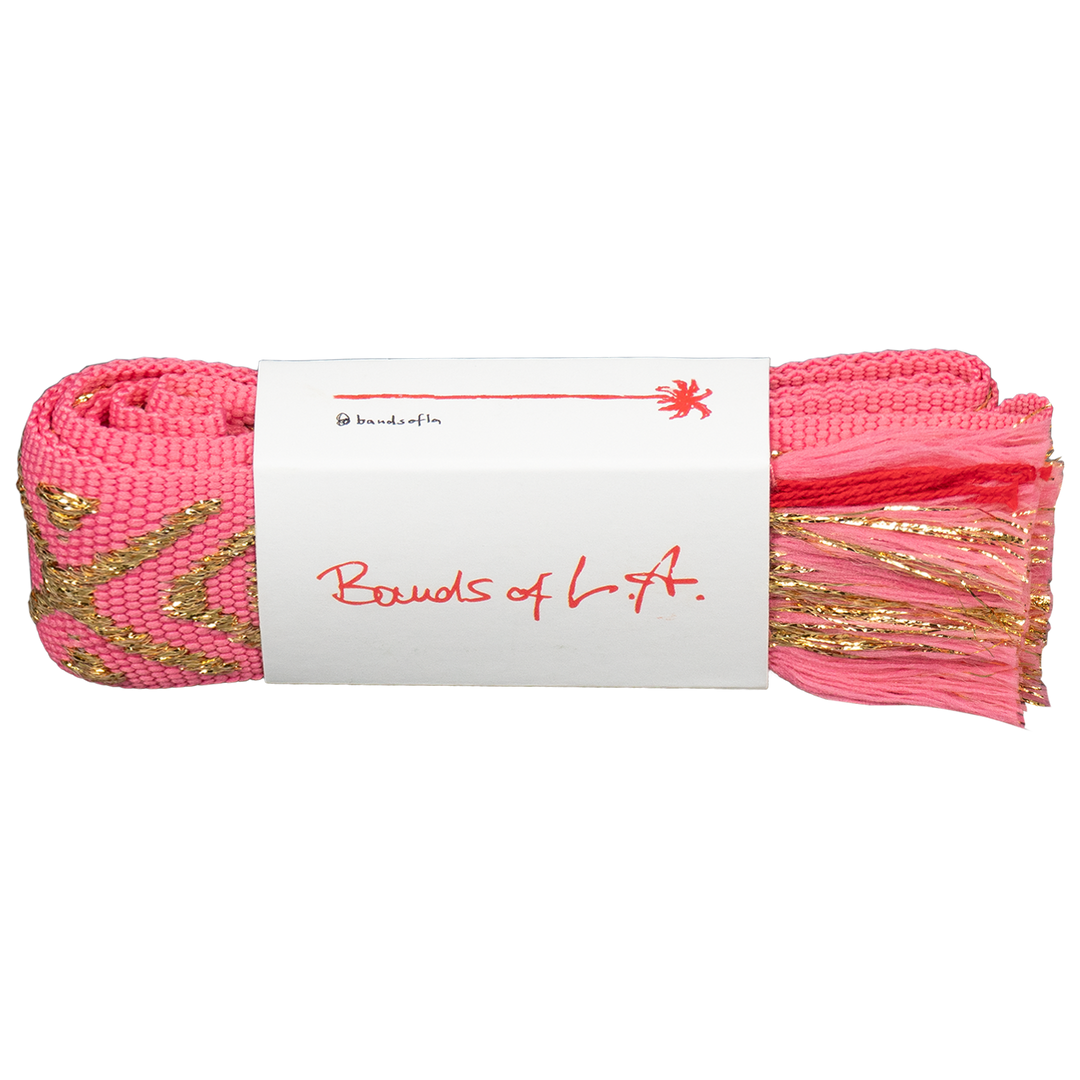 BANDS OF LA | BAG STRAP | PINK AND GOLD LUREX - Dutch Hideout
