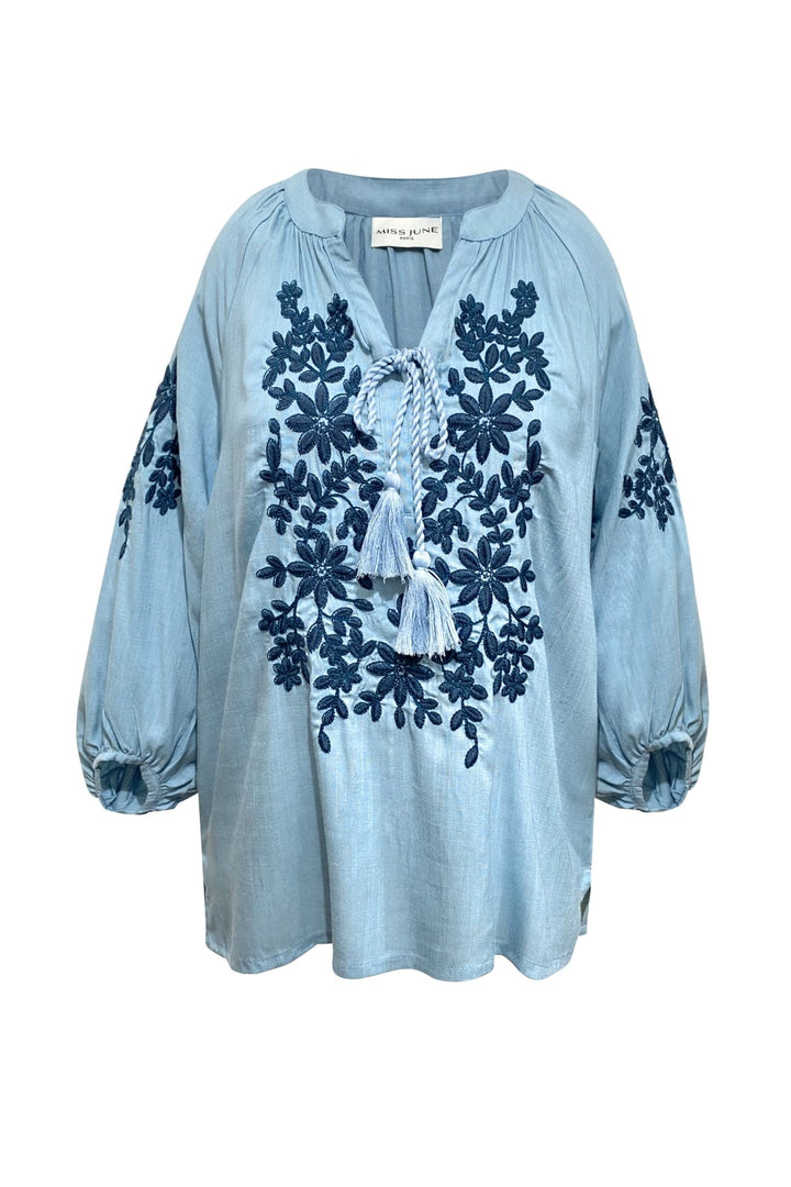 Miss June Paris | Noemie Blouse | Blue