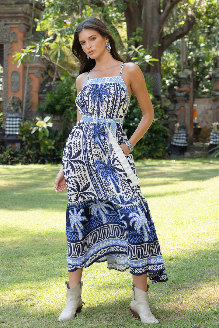Miss June Paris | Tissia Long Dress | Blue
