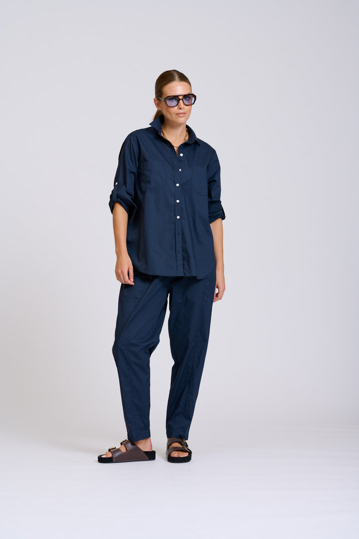 Shirty | The Girlfriend Relaxed Shirt | French Navy