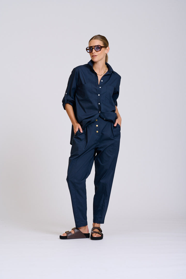 Shirty | The Girlfriend Relaxed Shirt | French Navy