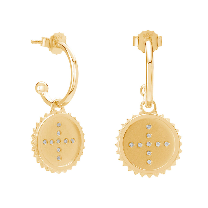 Murkani | Halcyon Hoop Earrings | 18KT Yellow Gold Plate