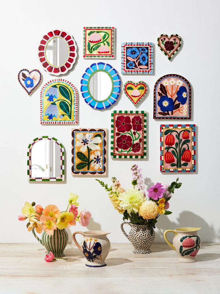 Jones & Co | Bloom Nouveau Blue Mirror