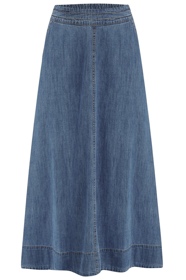 ORIANNA SKIRT - MID BLUE DENIM