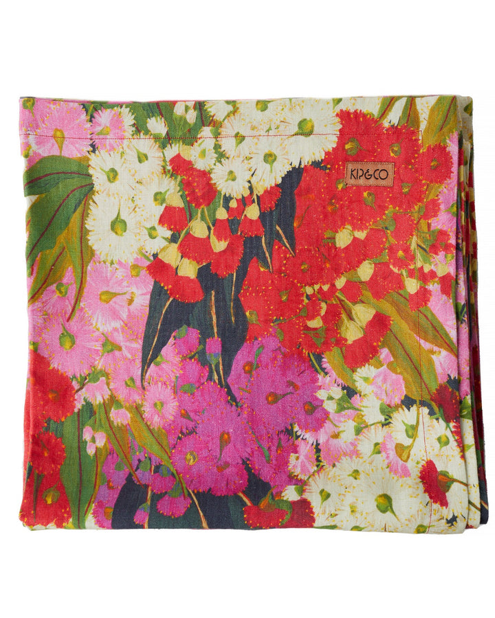 Kip & Co |  AUSTRALIAN BUSH BLOSSOM TABLECLOTH | Large Rectangular 8-10 seater