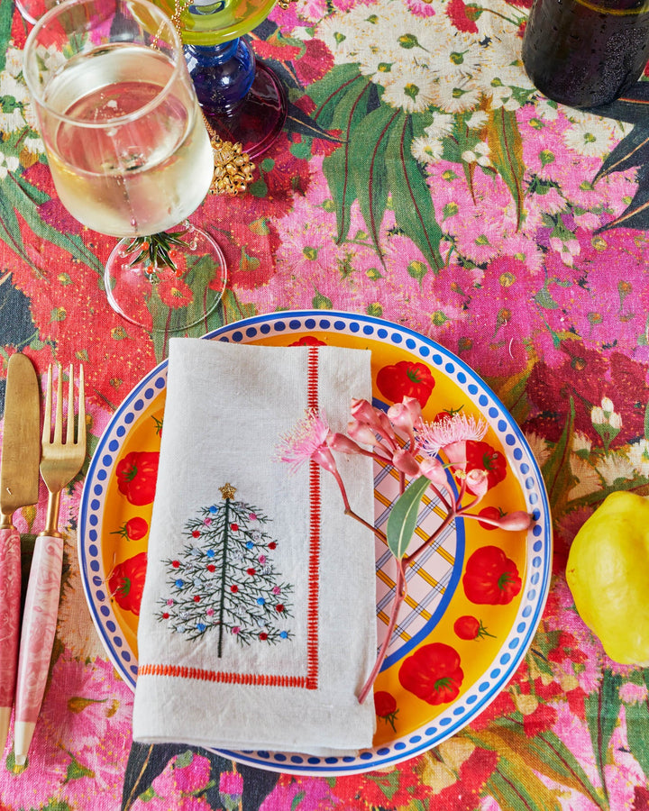 Kip & Co |  AUSTRALIAN BUSH BLOSSOM TABLECLOTH | Large Rectangular 8-10 seater