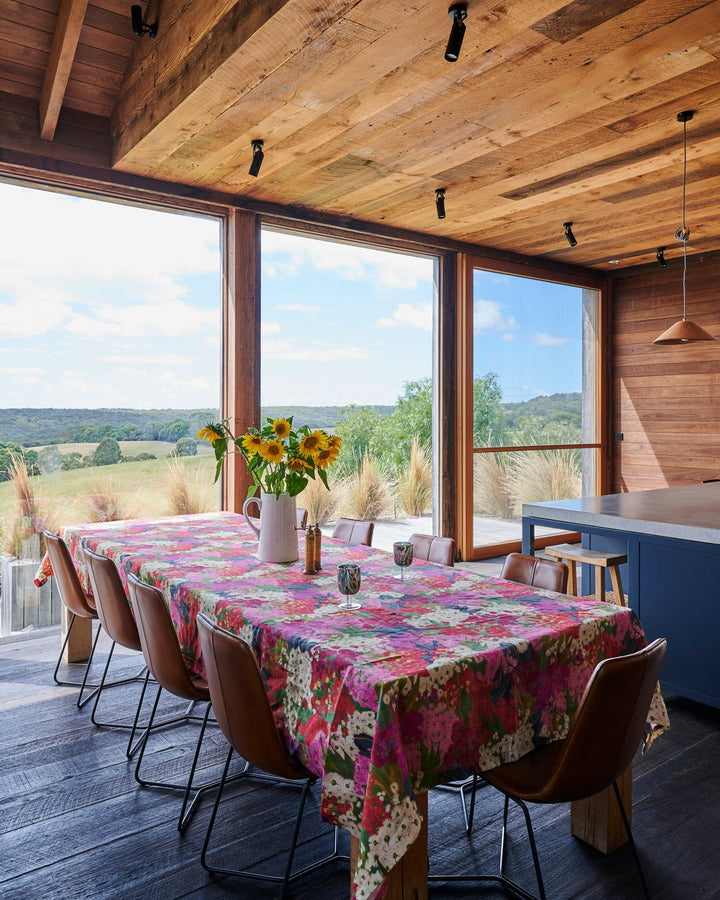 Kip & Co |  AUSTRALIAN BUSH BLOSSOM TABLECLOTH | Large Rectangular 8-10 seater
