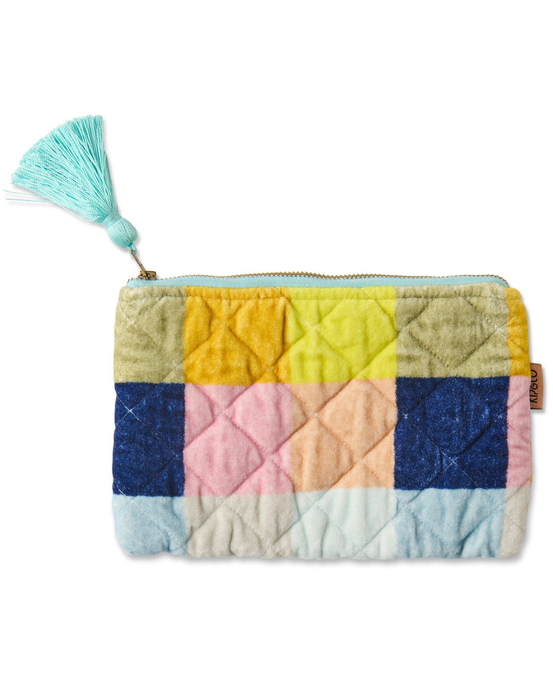 Kip & Co | Florida Tartan Velvet Cosmetics Purse | One Size