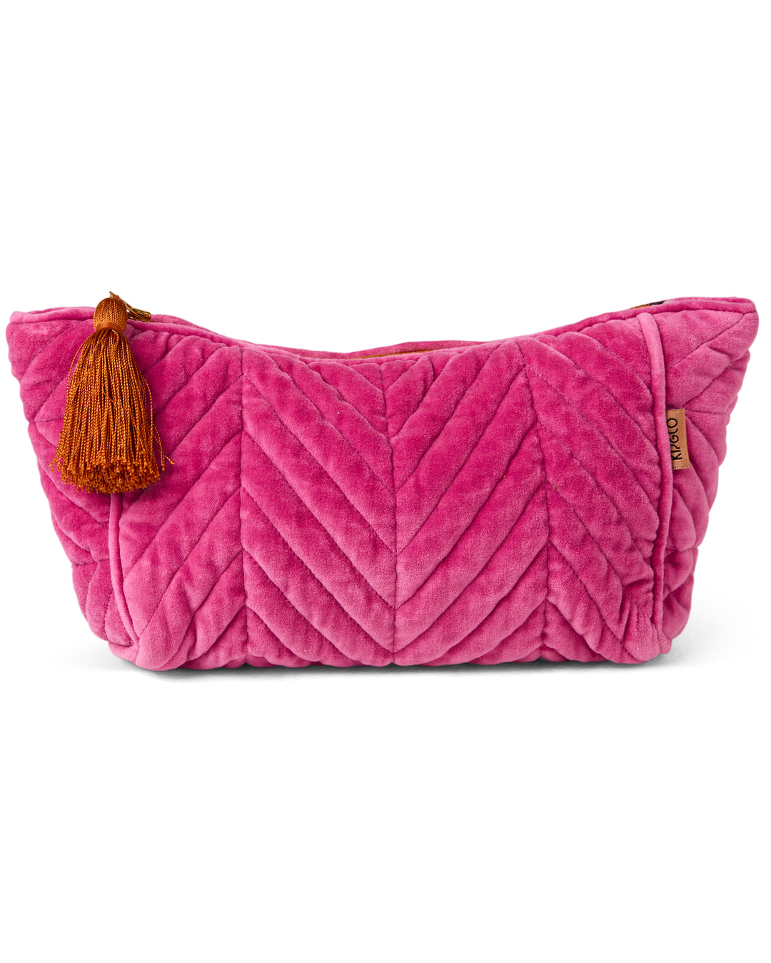 Kip & Co | Pink Velvet Toiletry Bag | One Size