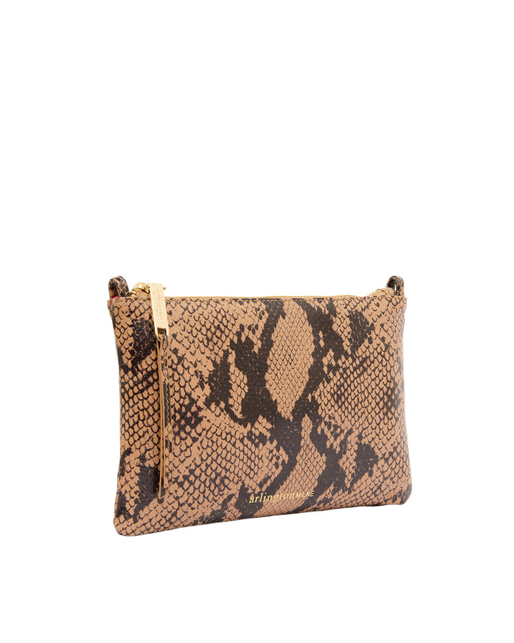 Arlington Milne | Molly Crossbody | Caramel Python