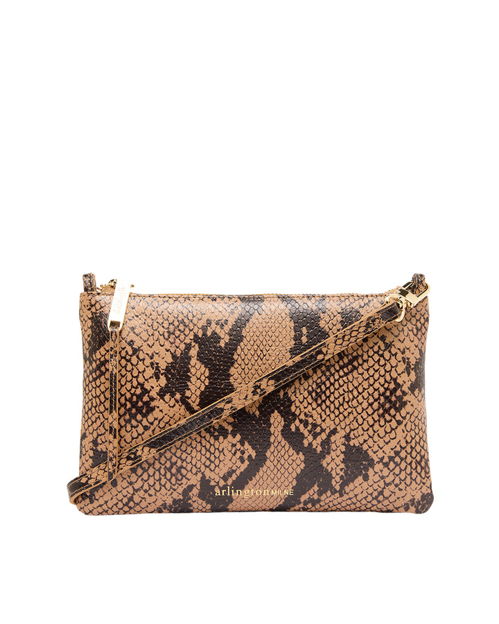 Arlington Milne | Molly Crossbody | Caramel Python