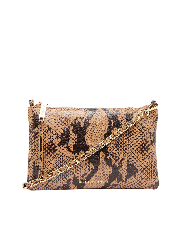 Arlington Milne | Molly Crossbody | Caramel Python