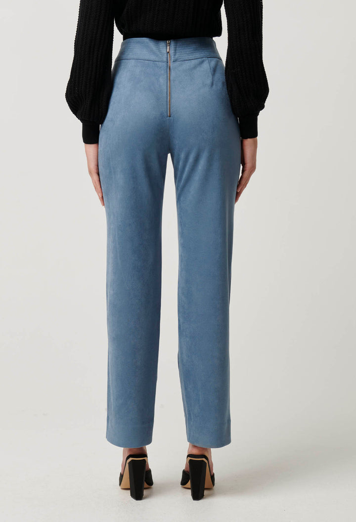 Once Was | Scarlett Faux Suede Pant | Sky