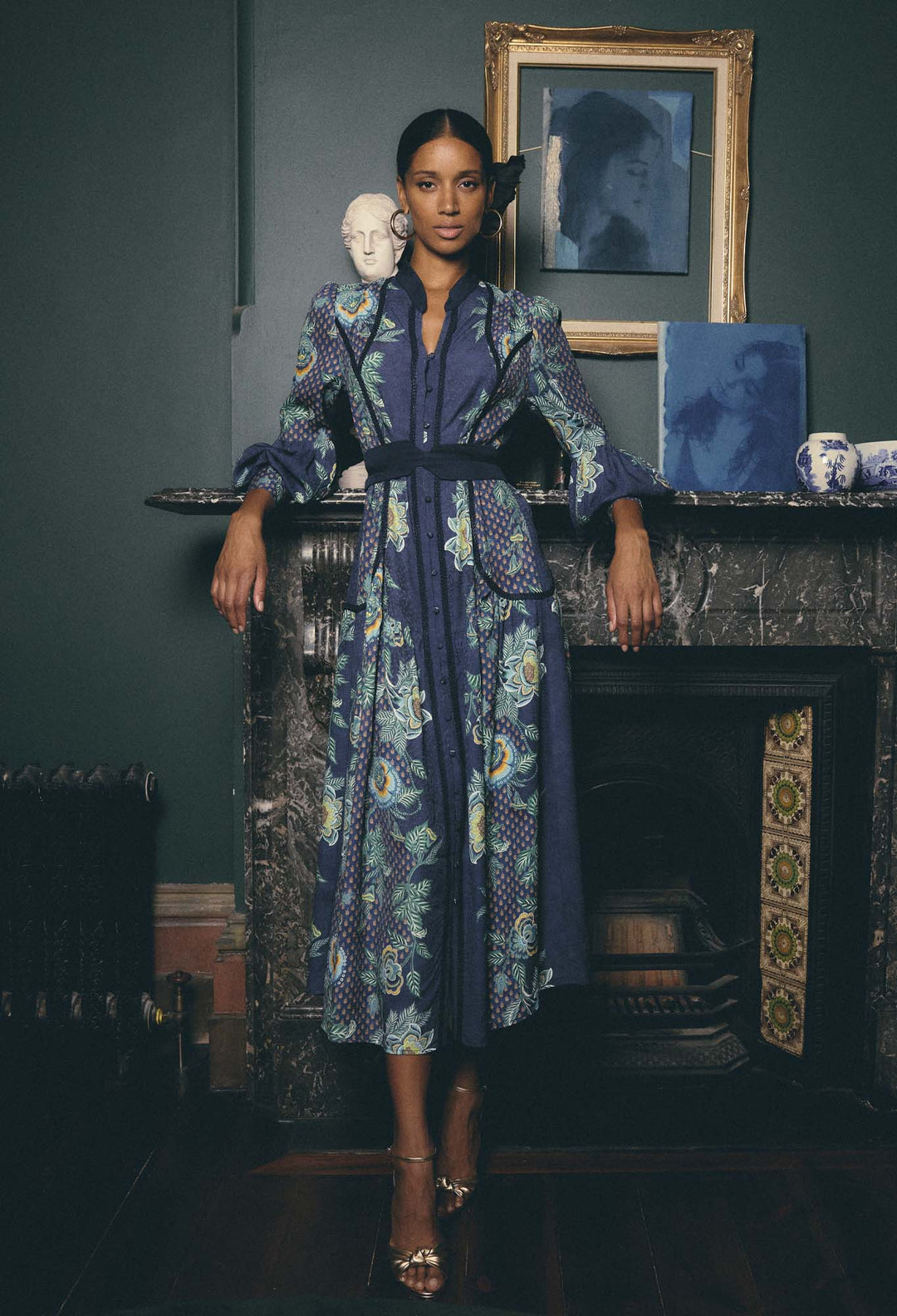 Once Was | Esmeralda Cotton Silk Dress | Mariposa Zafiro