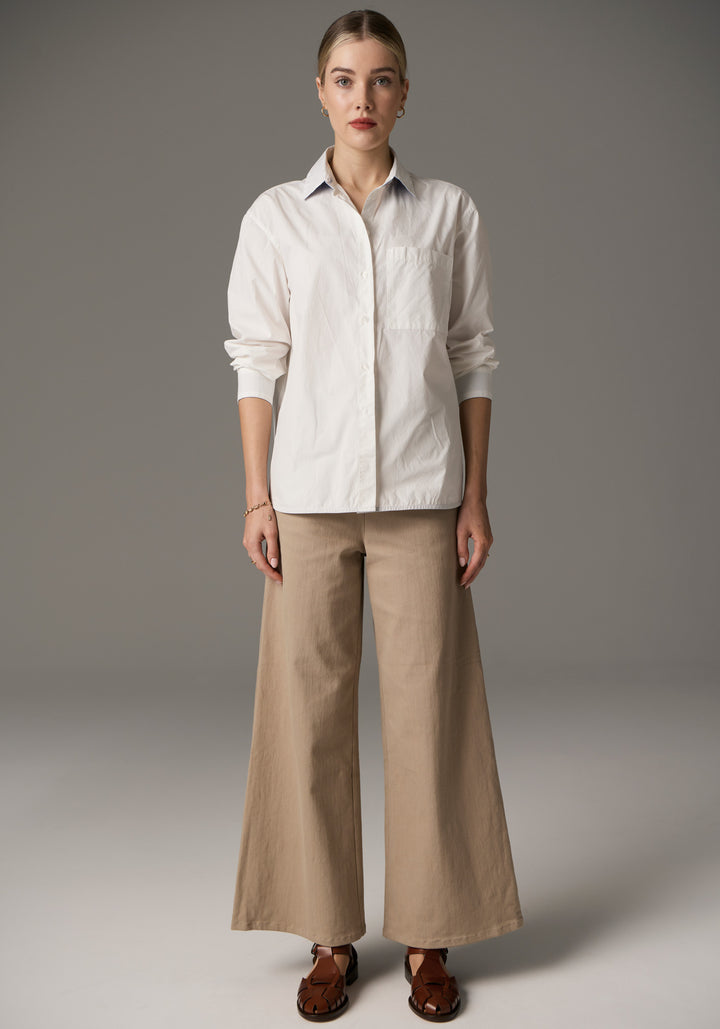 POL Clothing | Indus Shirt | White/Blue