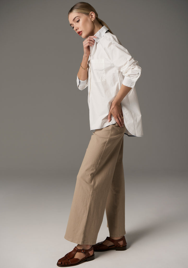 POL Clothing | Indus Shirt | White/Blue