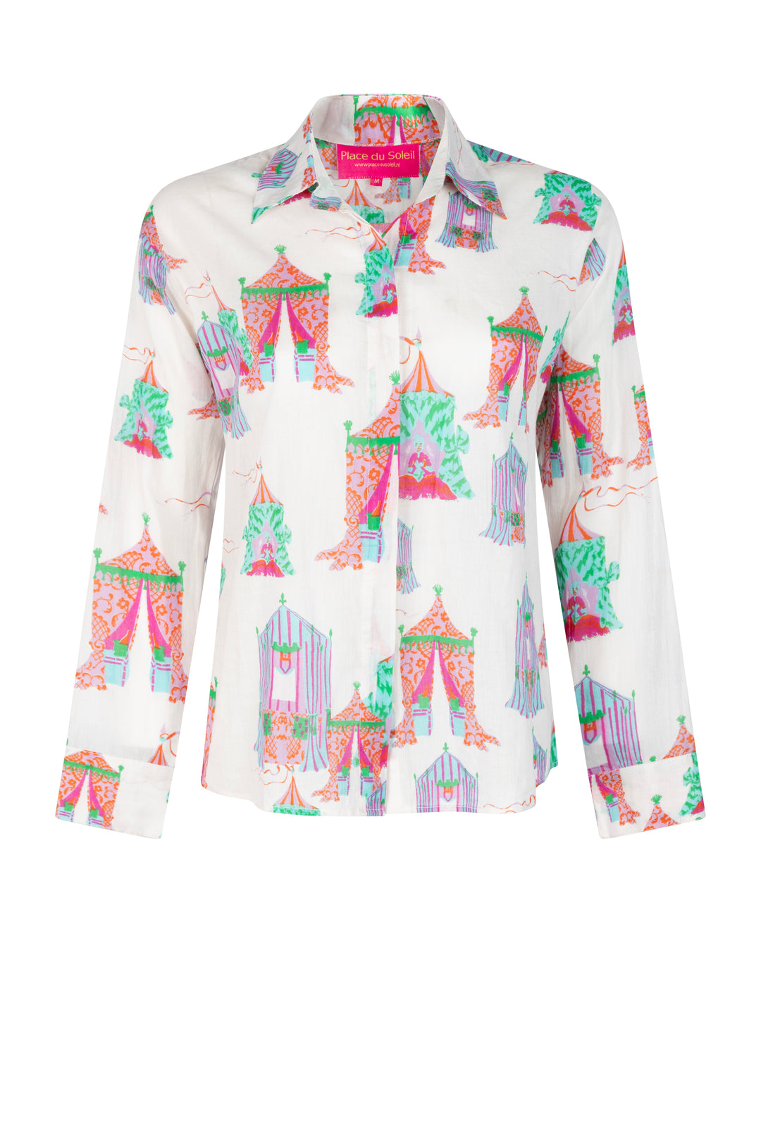 Place du Soleil | Tea Tents Blouse | White Multi