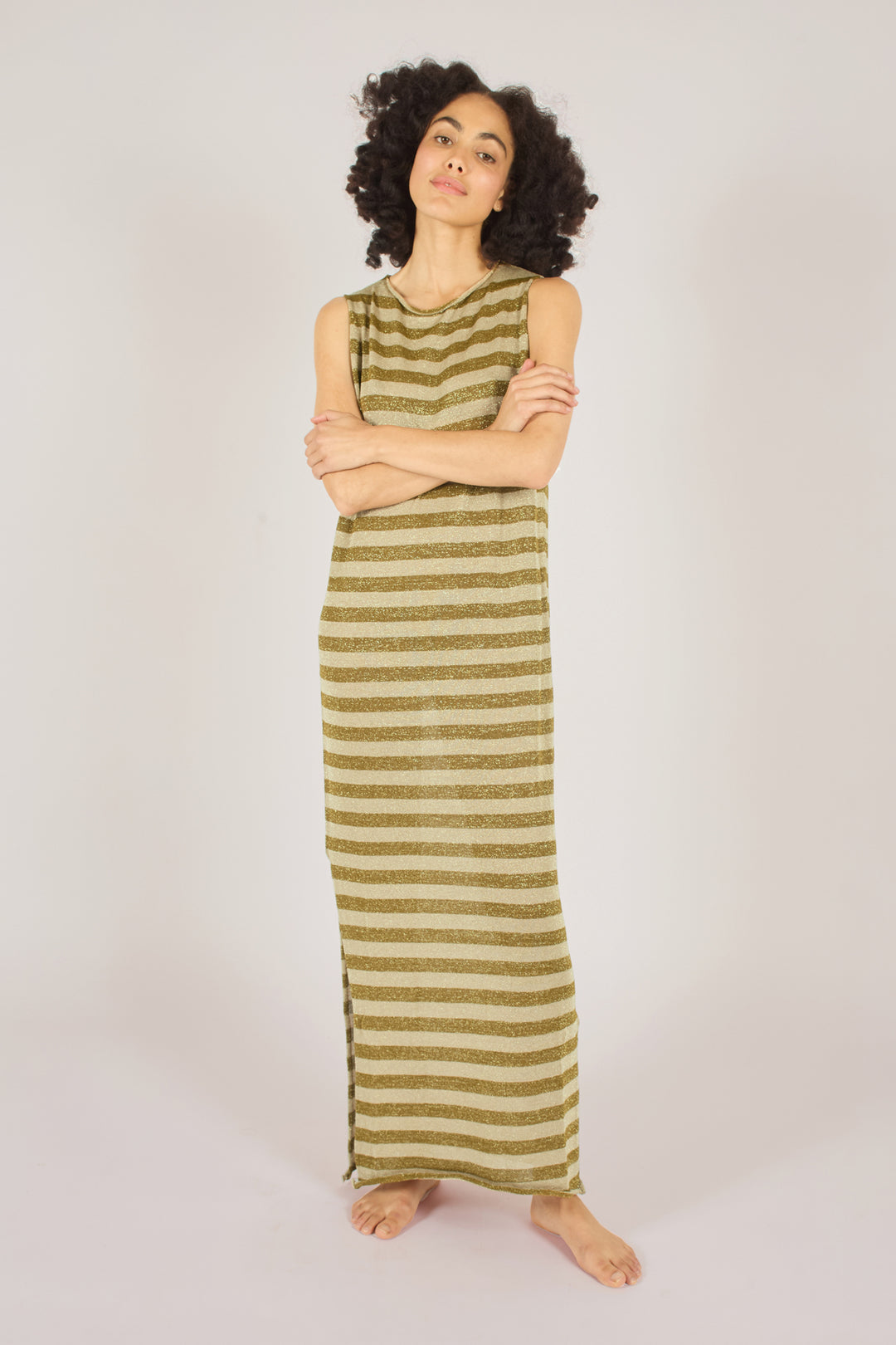 Traffic People | Tarnish Dress | Summer Madness Stripe