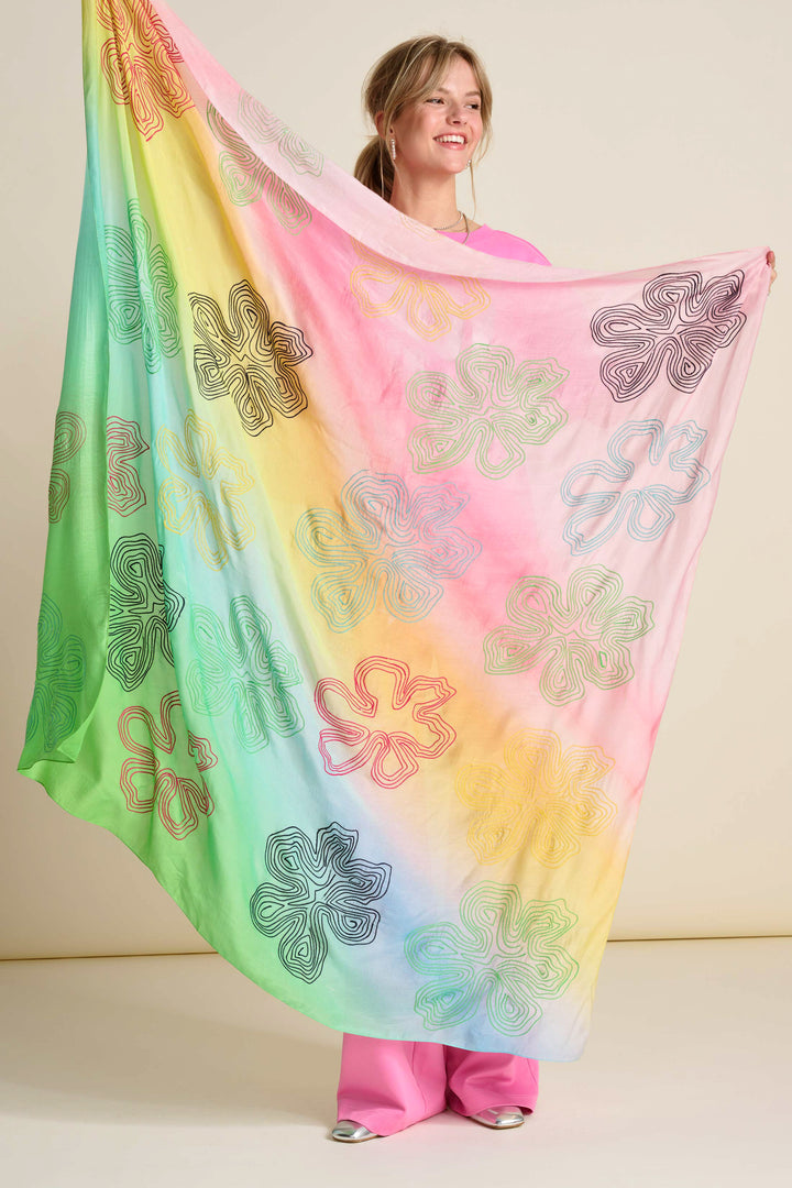 Pom Amsterdam | Embroidery Cherry Blossom Shawl