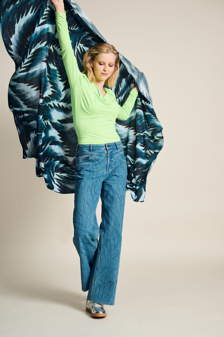 POM Amsterdam | Shawl | Feathers Blue