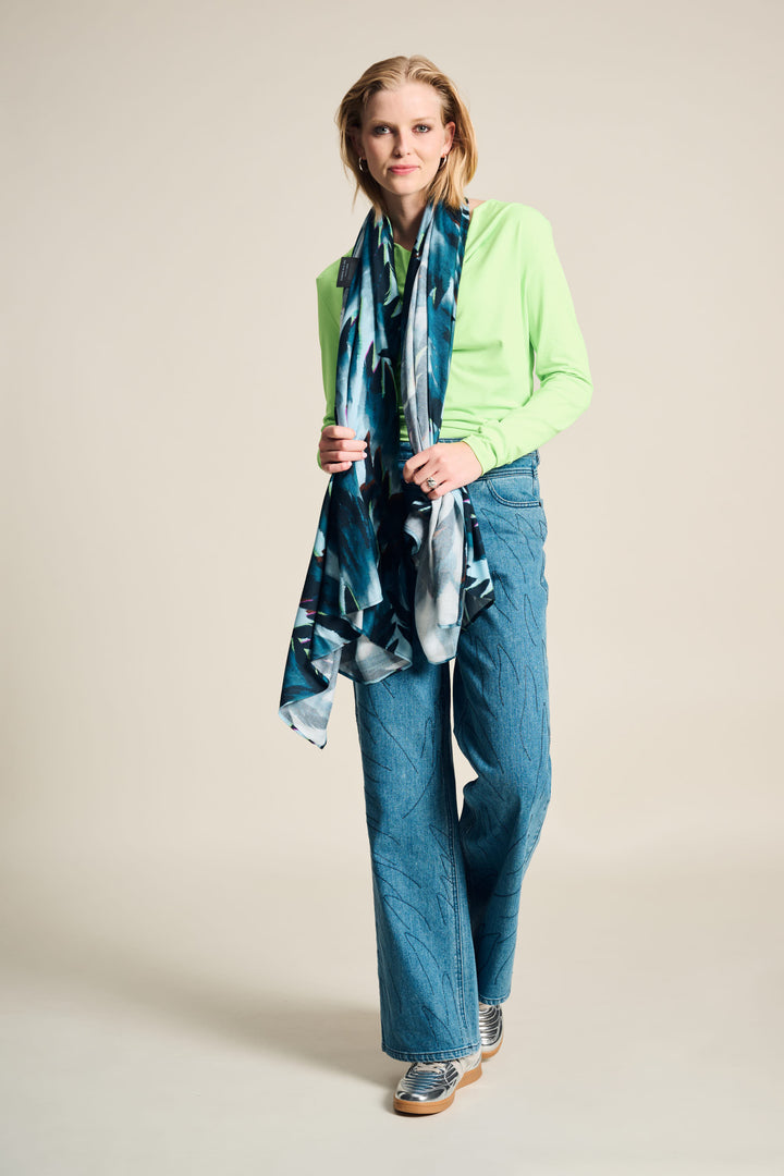 POM Amsterdam | Shawl | Feathers Blue